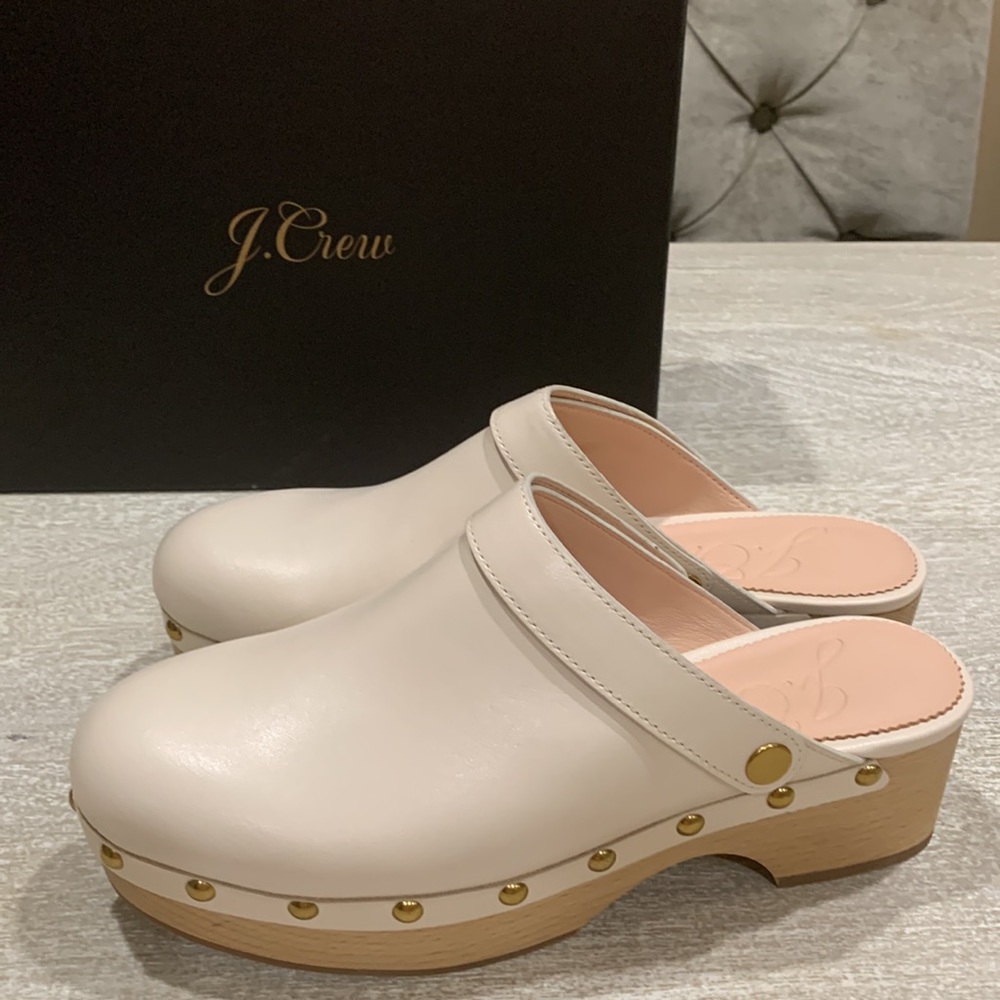 J Crew Convertible Leather Clogs - Picture 2 of 8